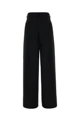 Black viscose stretch pants -  | Wise