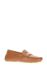 Caramel leather loafers -  | Wise