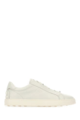 Light grey leather sneakers -  | Wise