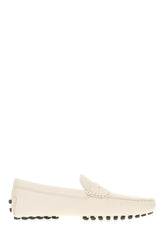 Ivory leather Gommino loafers -  | Wise