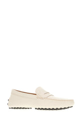 Ivory leather Gommino loafers -  | Wise