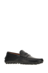 Black leather Macro Gommino loafers -  | Wise