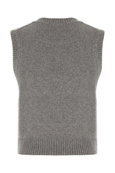 Gilet in misto lana grigia -  | Wise