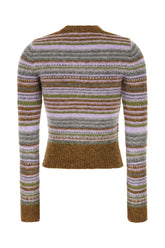 Cardigan in misto alpaca stretch ricamato -  | Wise