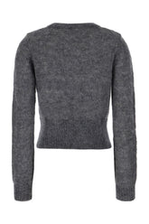 Charcoal wool blend cardigan -  | Wise