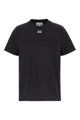 Black oversize cotton t-shirt -  | Wise