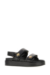 Black leather Kira sandals -  | Wise