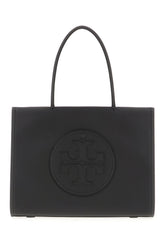 Black synthetic leather Ella Bio small shopping bag -  | Wise