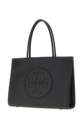 Black synthetic leather Ella Bio small shopping bag -  | Wise