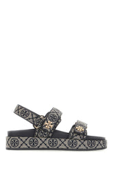 Embroidered jacquard Kira sandals -  | Wise