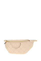 Cream leather belt bag -  | Wise