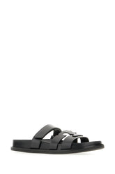 Black leather Ines sandals -  | Wise