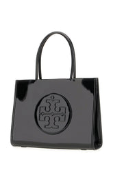 Black synthetic leather Ella Bio small shopping bag -  | Wise