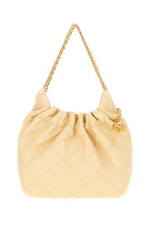 Cream nappa leather mini Fleming bucket bag -  | Wise