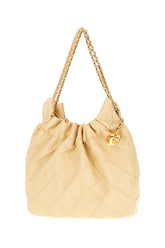 Cream nappa leather mini Fleming bucket bag -  | Wise