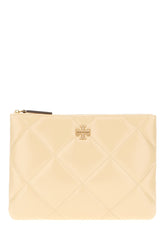 Cream leather Kira pouch -  | Wise