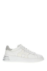 White nappa leather Rebel sneakers -  | Wise