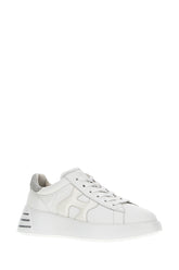 White nappa leather Rebel sneakers -  | Wise