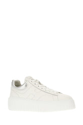 White nappa leather Rebel sneakers -  | Wise