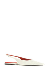 Ballerine slingback in simil pelle bianca -  | Wise