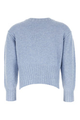 Powder blue cashmere Lian sweater -  | Wise