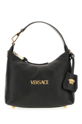 Black leather Hobo Versace Tag handbag -  | Wise