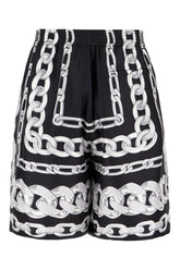 Printed silk bermuda shorts -  | Wise