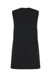 Black acetate blend dress -  | Wise