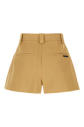 Shorts in cotone cammello -  | Wise