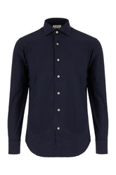 Navy blue stretch nylon shirt -  | Wise