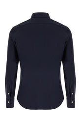 Navy blue stretch nylon shirt -  | Wise