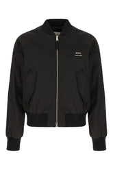 Bomber imbottito in misto poliestere nero -  | Wise