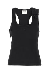 Top in cotone stretch nero -  | Wise