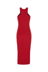 Red stretch cotton dress -  | Wise