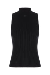 Black cotton blend top -  | Wise