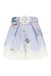 Shorts Everley Tuck in lino stampato -  | Wise