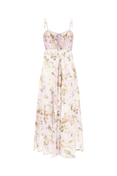 Printed linen Acacia dress -  | Wise