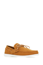 Camel suede lace-up shoes -  | Wise