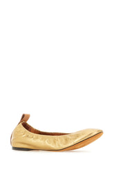 Gold nappa ballerinas -  | Wise