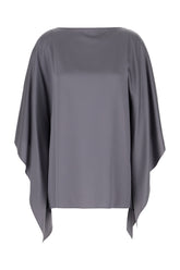 Grey acetate blend blouse -  | Wise