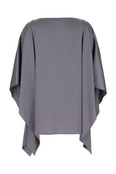 Grey acetate blend blouse -  | Wise