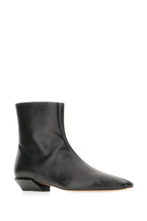 Black leather ankle boots -  | Wise