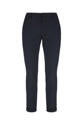 Pantalone chino in cotone stretch blu -  | Wise