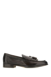 Dark brown leather loafers -  | Wise