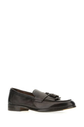 Dark brown leather loafers -  | Wise