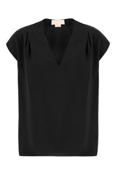 Black polyester blouse -  | Wise