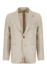 Embroidered linen blend blazer -  | Wise