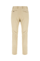 Beige stretch cotton blend pants -  | Wise