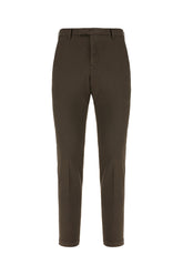 Pantalone in misto cotone stretch marrone -  | Wise