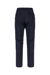 Pantalone in misto lana blu navy -  | Wise